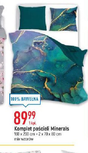Komplet po艣cieli minerals 160 x 200 cm + 2 x 70 x 80 cm promocja