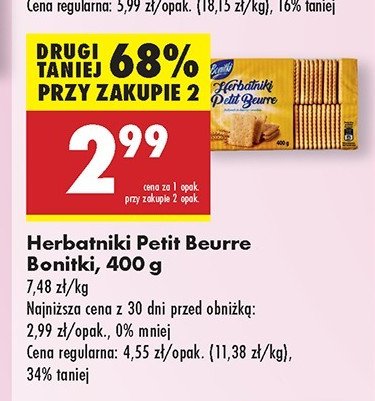 Herbatniki petit beurre Bonitki promocja