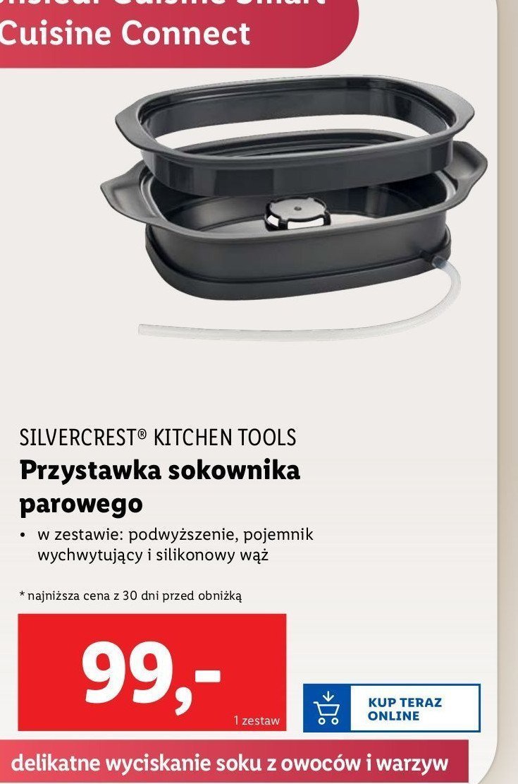 Przystawka sokownika parowego Silvercrest promocja