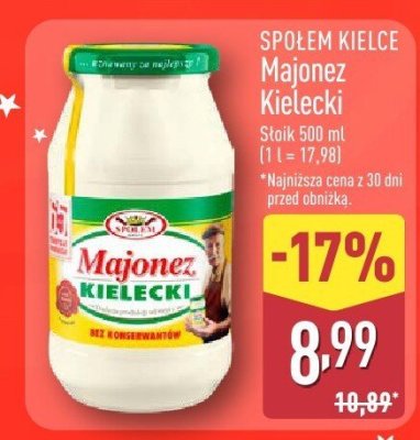 Majonez SPOŁEM KIELCE Majonez Kielecki promocja w Aldi