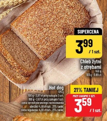 Chleb żytni z otrębami promocja w POLOmarket