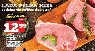 Schab wieprzowy bez kości promocja w TOPAZ