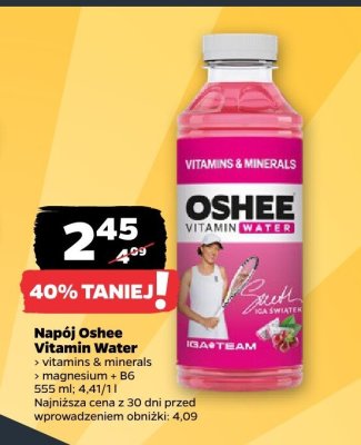 Napój Vitamin Water magnesium + B6 promocja w Netto