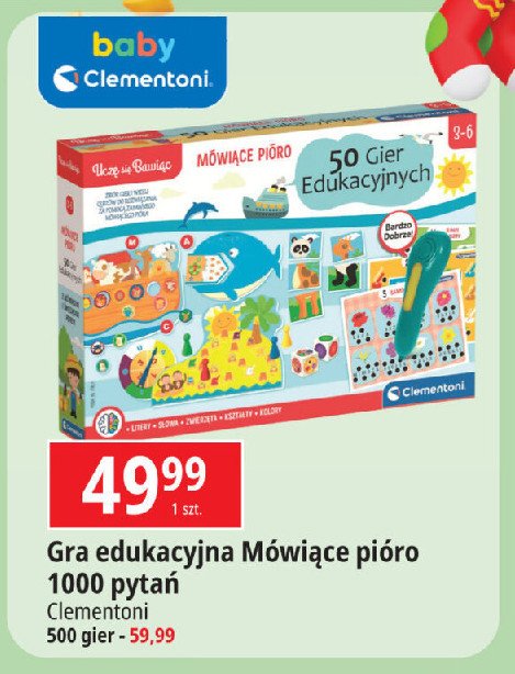 Mówiące pióro 1000 pytań Clementoni promocja w Leclerc