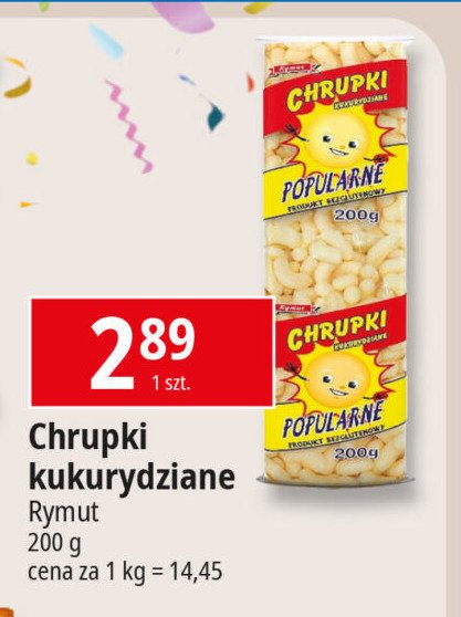 Chrupki kukurydziane popularne RYMUT promocja