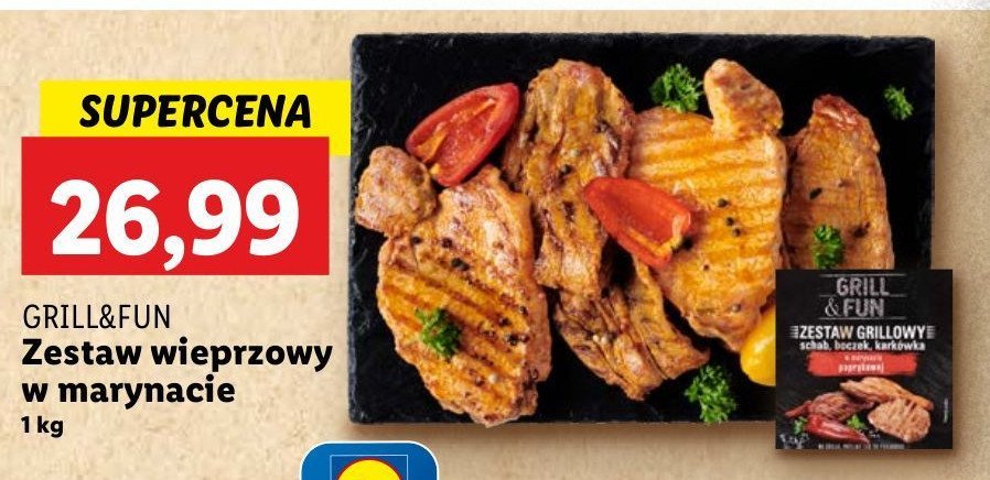 Zestaw grillowy wieprzowy w marynacie z papryki w臋dzonej Grill and fun promocja