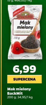 Mak mielony BackMit promocja w Netto