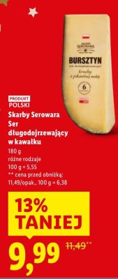 Ser długodojrzewający w kawałku promocja w Lidl