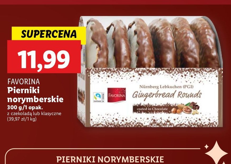 Piernikowe serca w czekoladzie mlecznej Favorina promocja