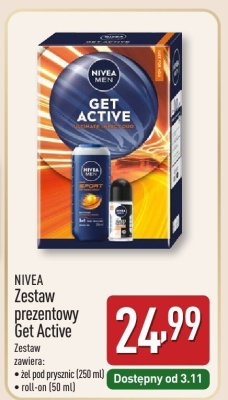 Zestaw NIVEA Zestaw prezentowy Get Active promocja w Aldi