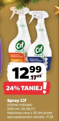 Spray Cif, różne rodzaje promocja w Netto