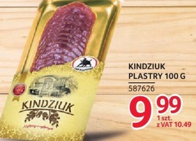Kindziuk plastry ŻMB Białystok 100 g promocja w Selgros