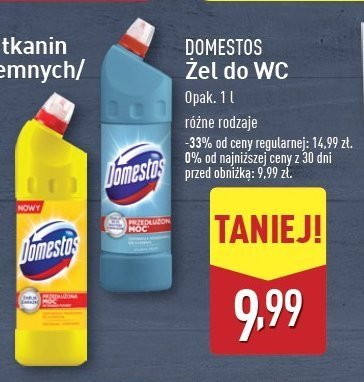 Płyn do wc atlantic Domestos promocja w Aldi