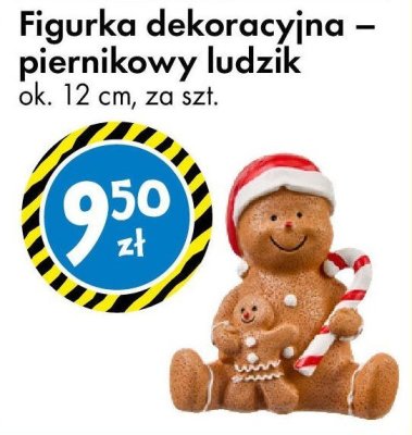 Figurka dekoracyjna – piernikowy ludzik ok. 12 cm promocja w Tedi