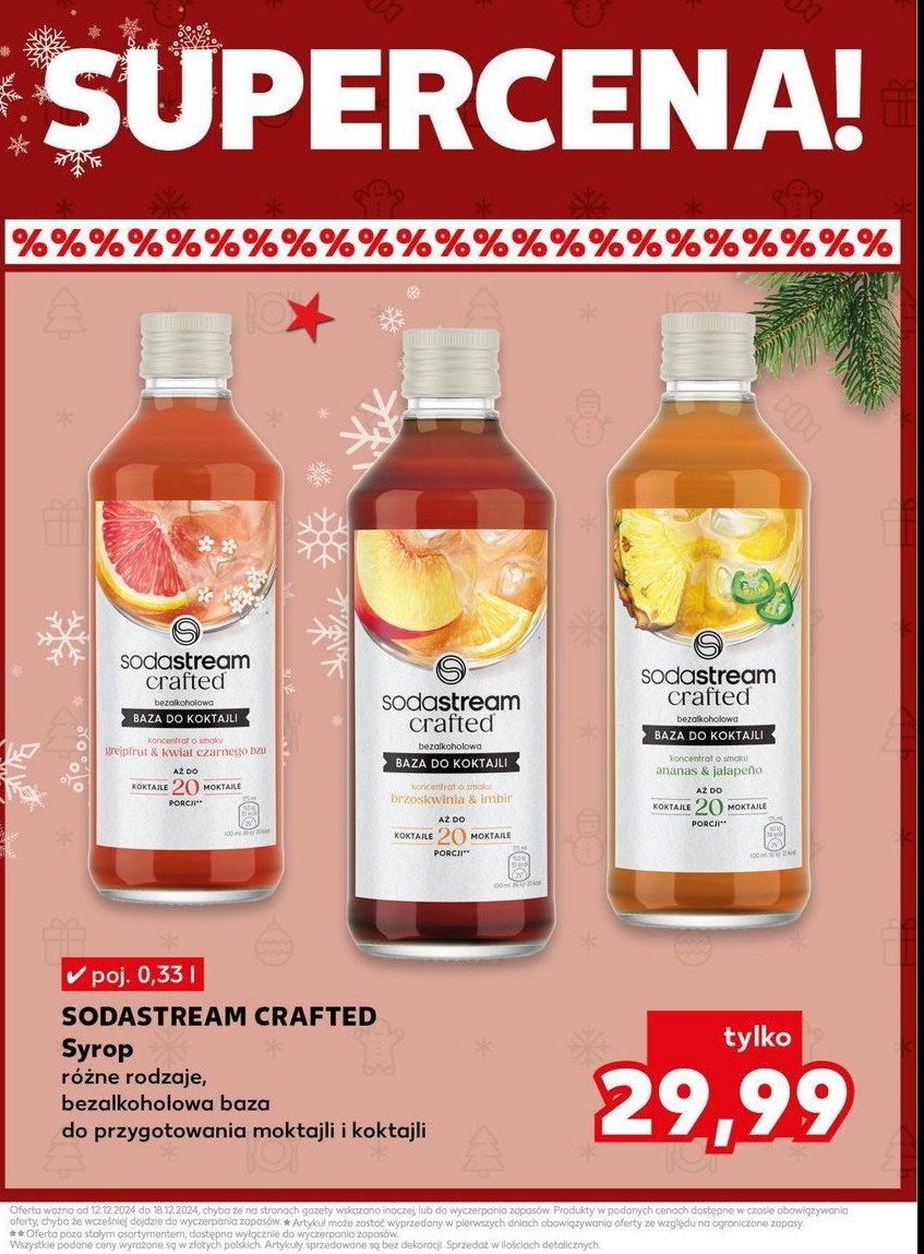 Syrop crafted grapefruit & elderflower Sodastream promocja