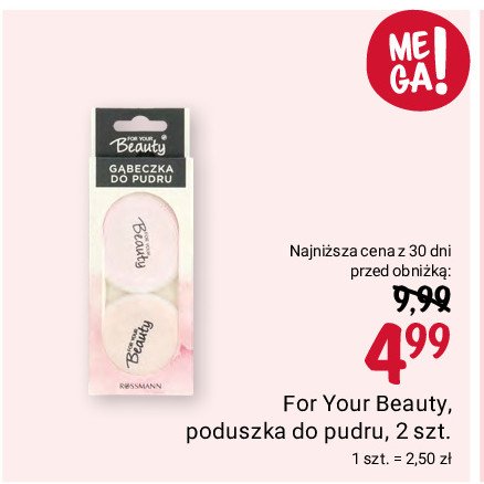 Gąbeczka do pudru For your beauty promocja