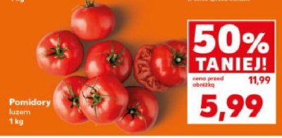 Pomidory promocja w Kaufland