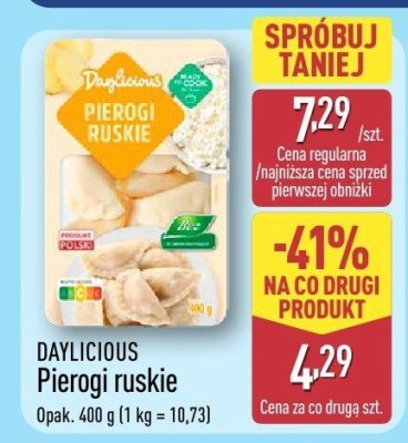 Pierogi ruskie z cebulk膮 TWOJE BISTRO promocja w Aldi