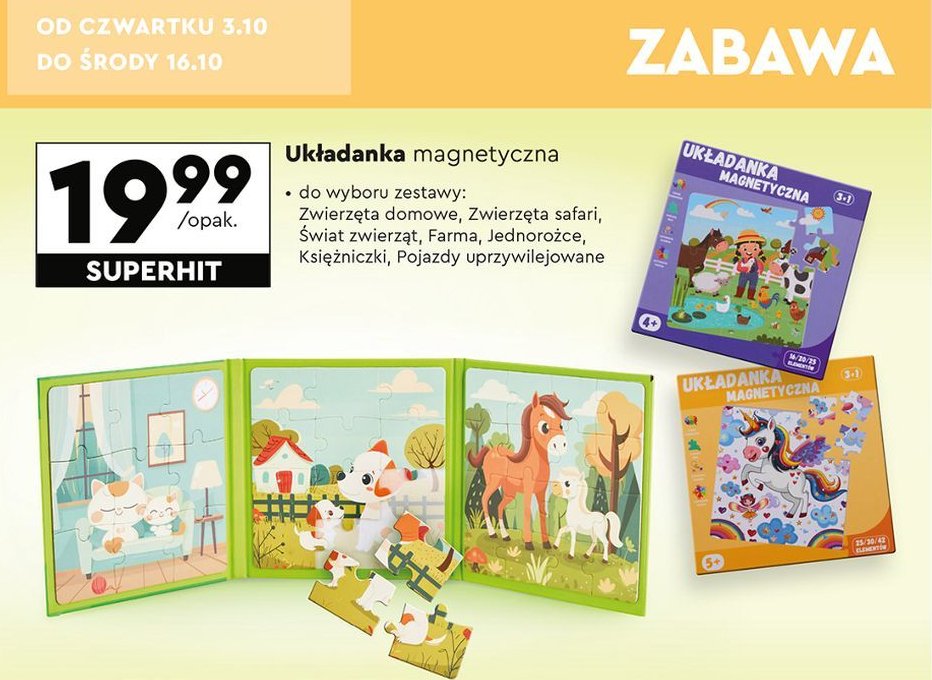 Układanka magnetyczna zwierzęta safari promocja