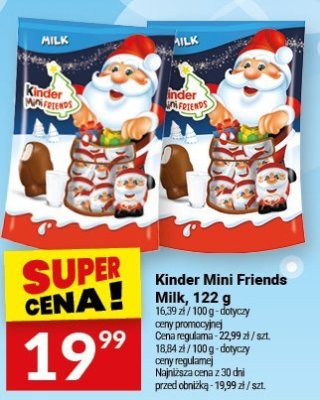 Kinder Mini Friends Milk, 122 g promocja w Twój Market