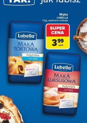 Mąka, różne rodzaje Lubella promocja w Carrefour