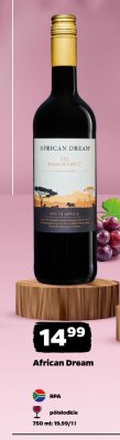Wino African Dream Red Medium Sweet promocja w Netto