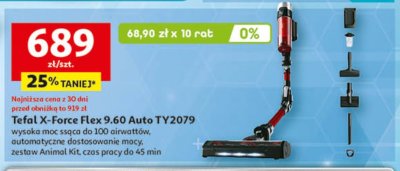 Odkurzacz Tefal X-Force Flex 9.60 Auto TY2079 promocja w Auchan