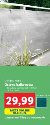 Osłona balkonowa 600 x 75 cm LIVARNO HOME promocja