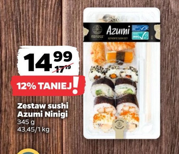 Sushi azumi ninigi promocja