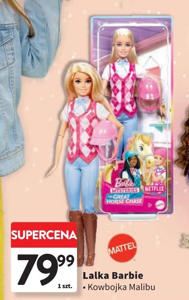 Lalka barbie kowbojka Mattel promocja