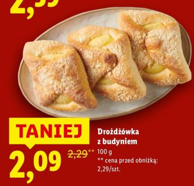 Drożdżówka z budyniem promocja w Lidl