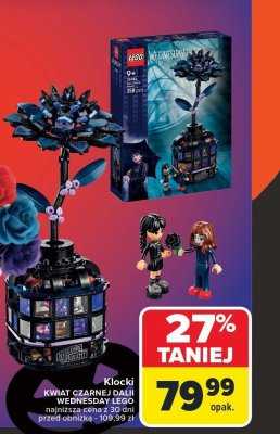 Zestaw Kwiat czarnej Dalii Wedensday LEGO promocja