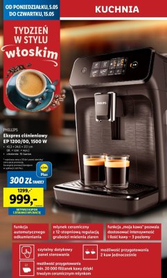 Ekspres ci艣nieniowy ep1200/00 Philips promocja