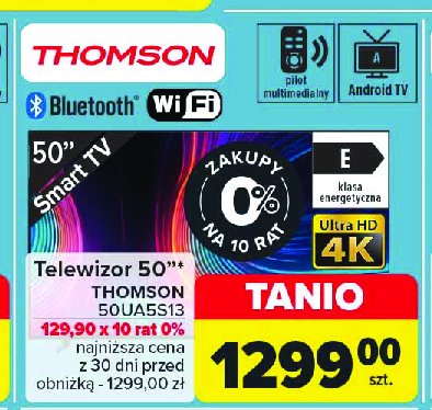 Telewizor led 50" 50ua5s13 Thomson promocja