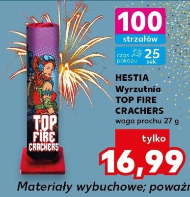 Wyrzutnia TOP FIRE CRACKERS promocja w Kaufland