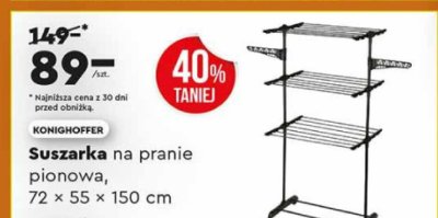 Suszarka X60 do pranie pionowa  promocja w Biedronka