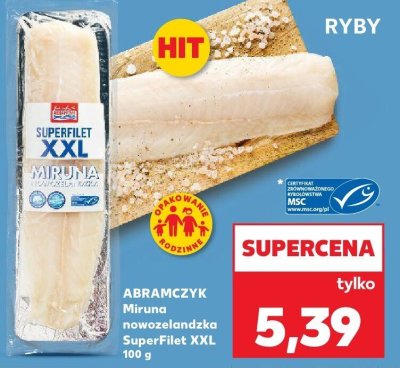 Miruna nowozelandzka SuperFilet XXL Abramczyk promocja w Kaufland