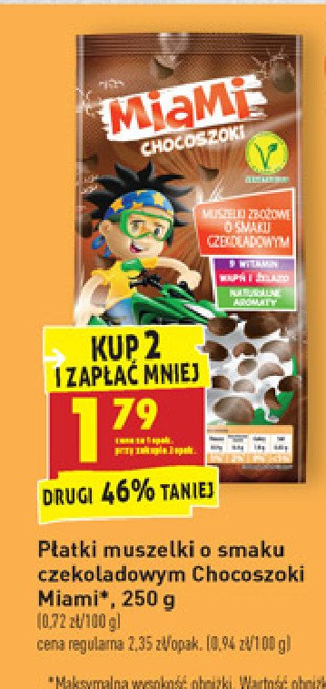 P艂atki muszelki czekoladowe Miami chocoszoki promocja