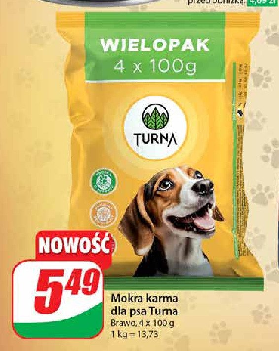 Karma dla psa z drobiem Turna promocja