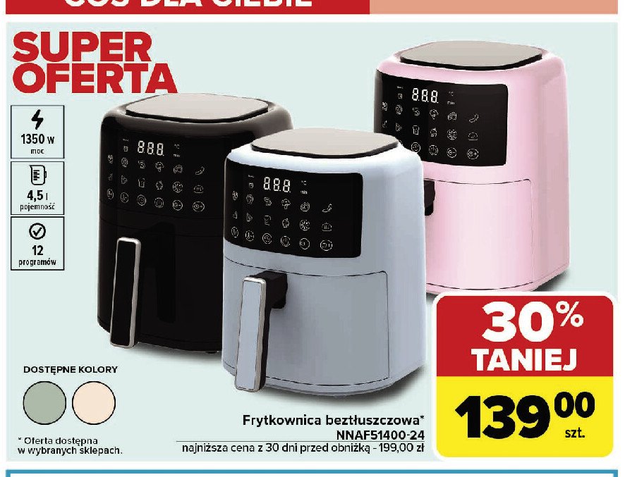 Frytkownica nnaf51400-24 promocja w Carrefour Market