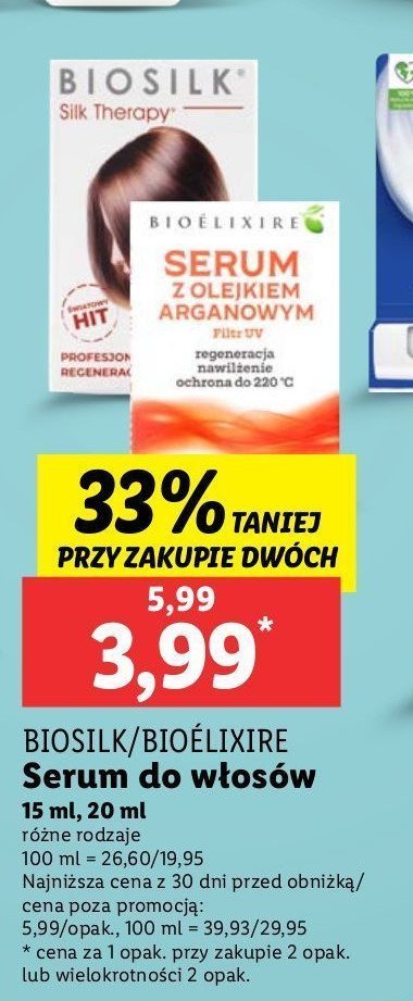 Serum z olejkiem arganowym Bioelixire promocja