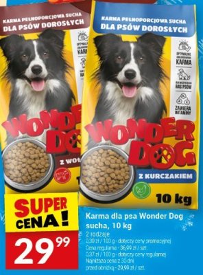 Karma dla psa Wonder Dog sucha, 10 kg promocja w Twój Market