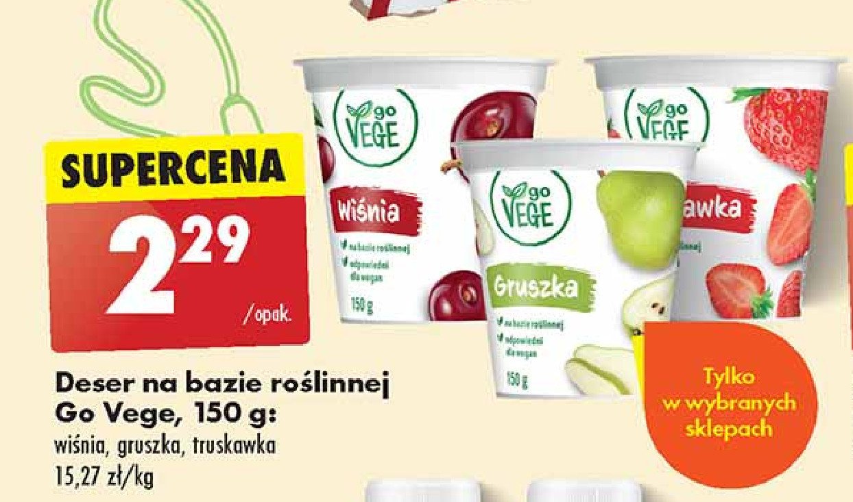 Produkt na bazie roślinnej gruszka Govege promocja