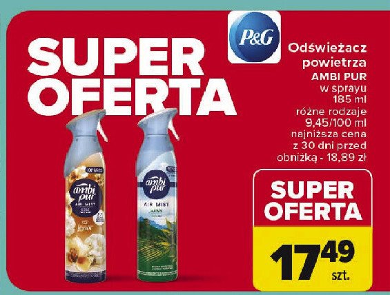 Odświeżacz powietrza lenor gold orchid Ambi pur freshelle promocja