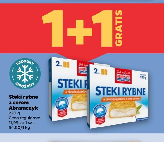 Steki z dzikiego łososia w chrupiącej panierce z sosem musztardowym Abramczyk promocja w Netto