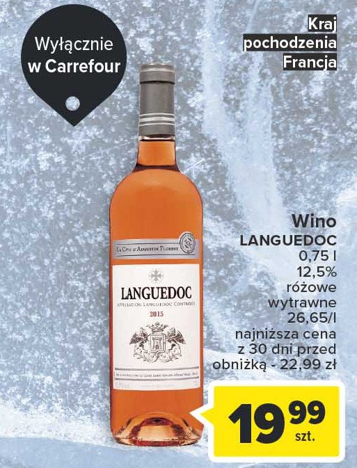Wino LANGUEDOC ROSE promocja