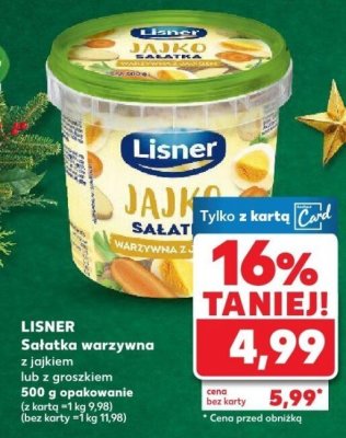Sałatka warzywna z groszkiem promocja w Kaufland