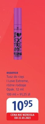 Tusz do rzęs essence I Love Extreme, różne rodzaje promocja w Drogerie DM