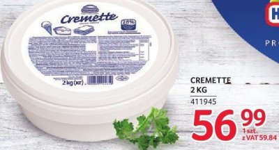 Cremette ser 2kg promocja w Selgros