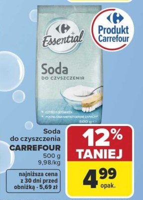Soda do czyszczenia Carrefour Essential promocja w Carrefour Market